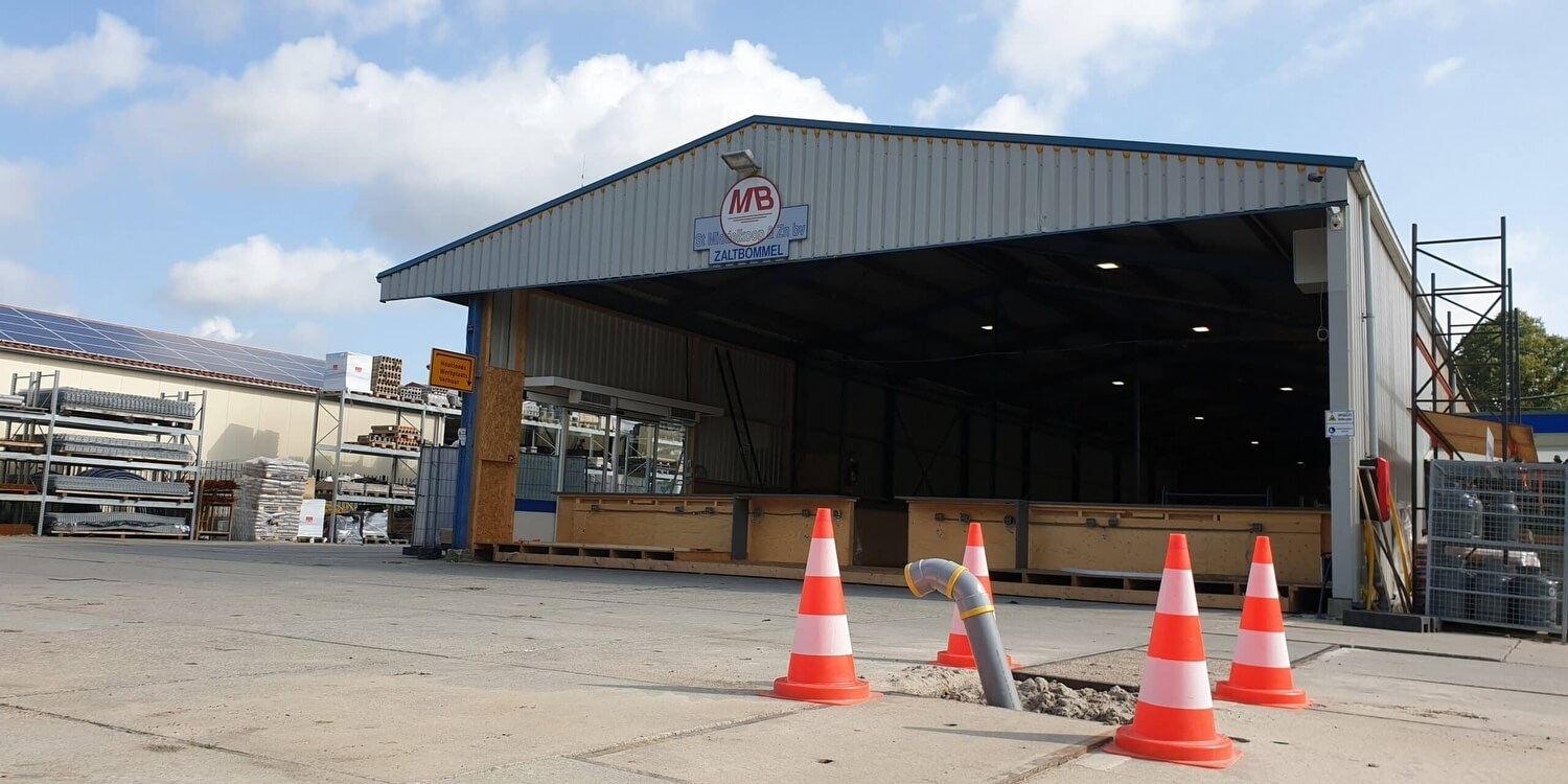 De tijdelijke winkel in Zaltbommel