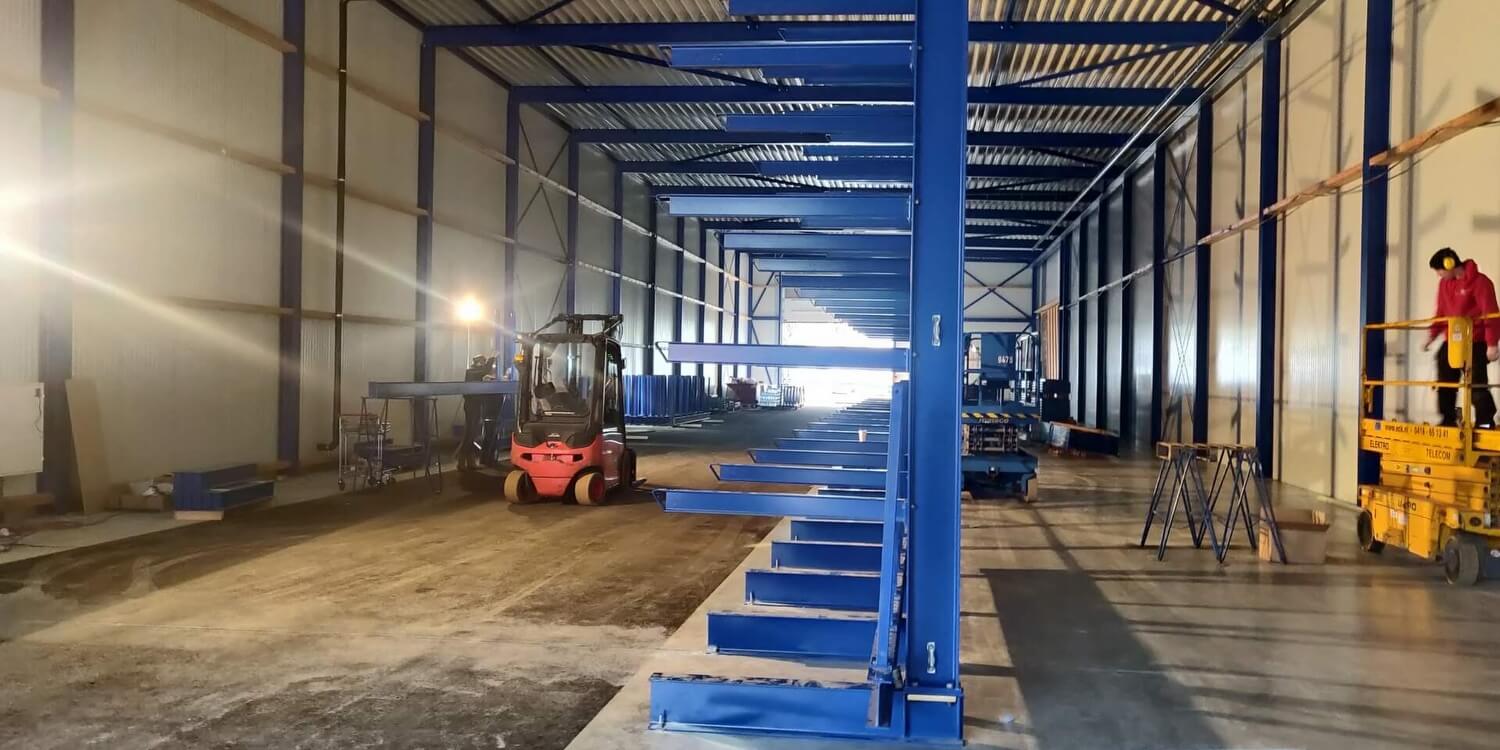 Nieuwbouw houtloods Middelkoop Zaltbommel