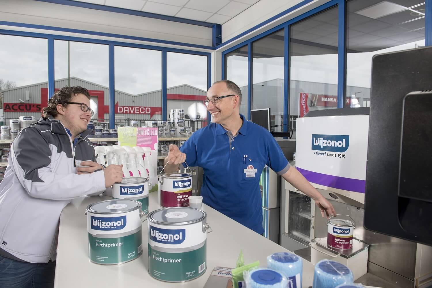 Verf mengen op kleur